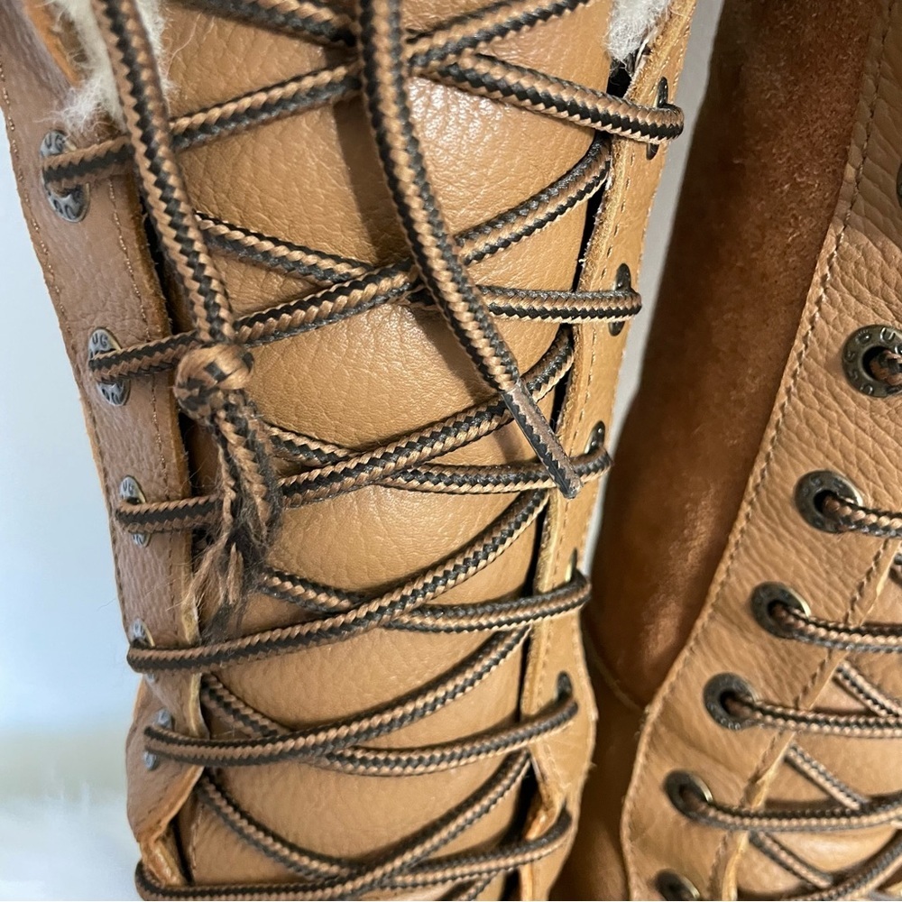 Ugg Adirondack Tall Winter Boot Shearling Vibram Outsole Size 8 - Picture 8 of 16